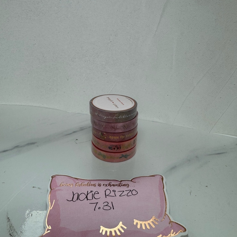 Luxurious Pink Washi Tape Set by Simply Gilded